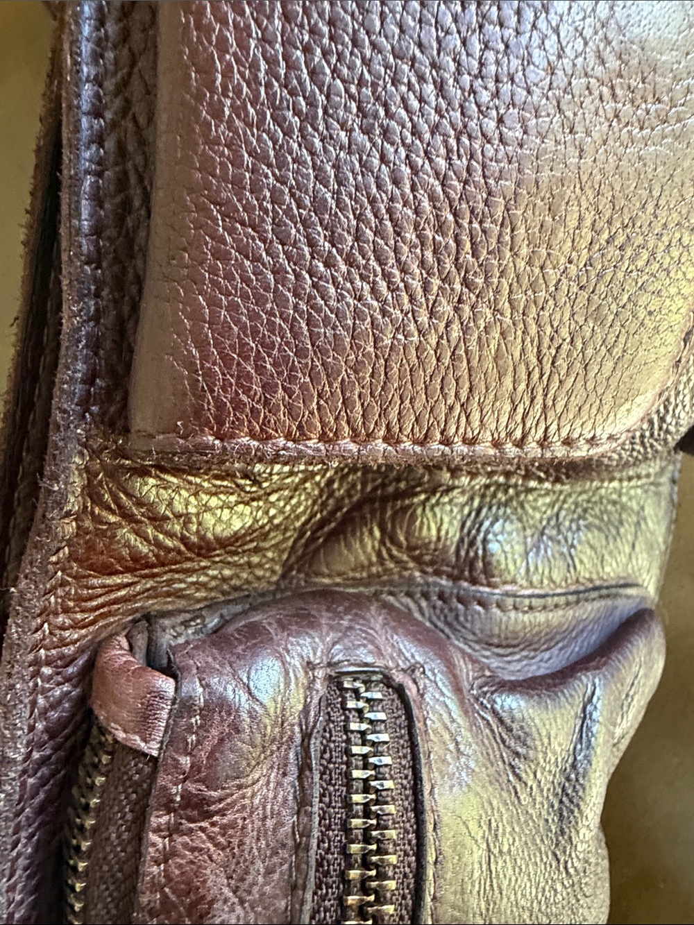 Free People Dark Cognac Wade Leather Sling Bag - Picture 7 of 10
